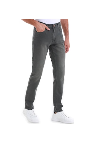 Hatemoğlu Gri Slim Fit Düz 5 Cep Pamuklu Kot Pantolon 29253024t001 007 Gri