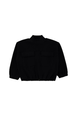 Civil Girls Cepli 6-9 Yaş Sweatshirt Siyah