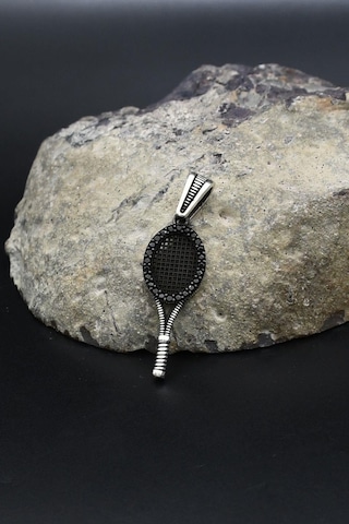 Kolye Ucu Tenis Raketi 925 Ayar Gümüş 902412 Gümüş