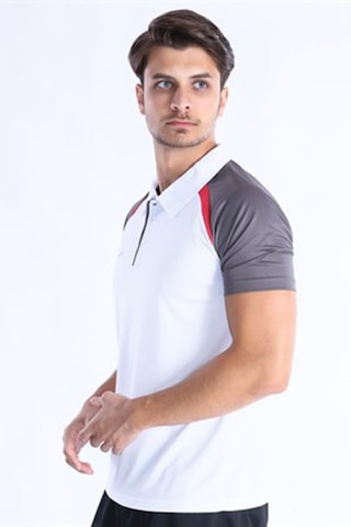 Sportive Model 06 Kamp Tişörtü-beyaz/antrasit-5043 Antrasit