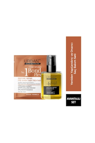 No.6 Bond Plex Restore Repair Yıpranma Karşıtı Serum Saç Bakım Yağı Ve Maske 2'li Set-vegan