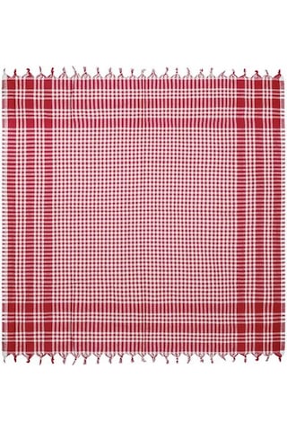 Evidea Soft Ekoseli Piknik Örtüsü - Kırmızı - 165x165 Cm Kırmızı