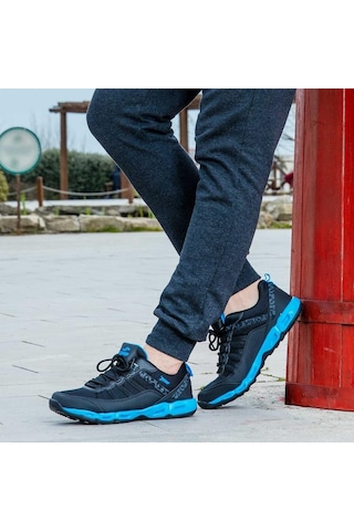 JUMP 21088 COMFORT CASUAL ANATOMİK SPOR AYAKKABISI Siyah - Mavi