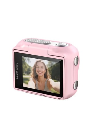 Dijital Video Kamera 32gb Kart Dijital Vlog Fotoğraf Makinesi Türkçe Pembe