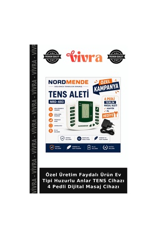 Özel Üretim Faydalı Ürün Ev Tipi Huzurlu Anlar Tens Cihazı 4 Pedli Dijital Masaj Cihazı