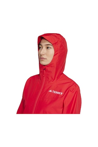 Adidas Terrex Multi 2.5l Kadın Kırmızı Kapüşonlu Ceket Kırmızı
