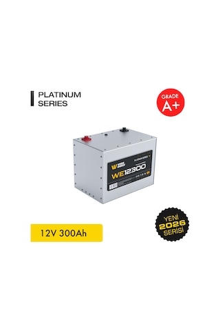 Werer Energy 12V 300Ah LiFePO4 Platinum Series Bluetooth'lu Lityum Demir Fosfat Akü