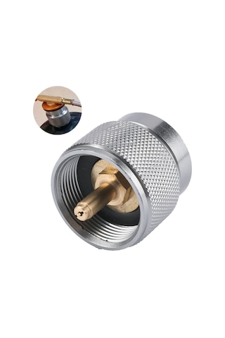 Jeemson Kamp Çalışanı Gaz Tankı Dönüştürücü Uç Adapörü - Alüminyum Ve Bakır, Otomatik Kapatma, Leak-proof, Taşınabilir Çok Renkli