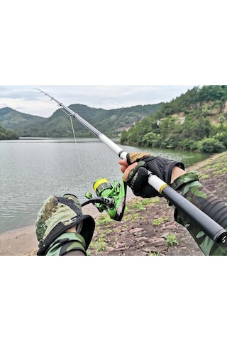 Valkyrie 3 Metre Karbon Fiber Balık Olta Kamış - 9 Boğum 9 Halka Teleskopik -