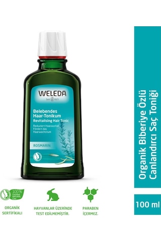 Weleda Revitalizing Hair Toner Organik Biberiye Özlü Canlandırıcı Saç Toniği 100ml