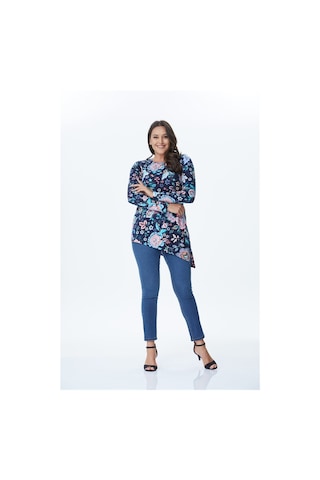 Örme Asimetrik Tunik-çok Renkli Çok Renkli