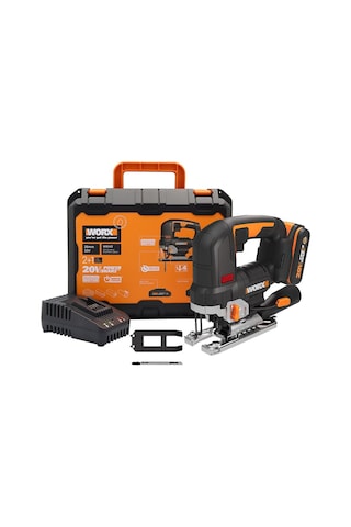 Worx WX542 20Volt Tek Akülü Profesyonel Kömürsüz Şarjlı Dekupaj Testere