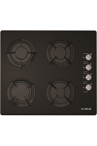 Alveus Gardenya ALV MFA 614 - ALV GLS 640 - ALV F17 PB Siyah Ankastre Set