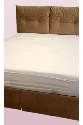 Yatak Koruyucu Çraşaf 160x200 Model Alez Fitted Full Kenar Sıvı Geçirmez El Yapım Beyaz