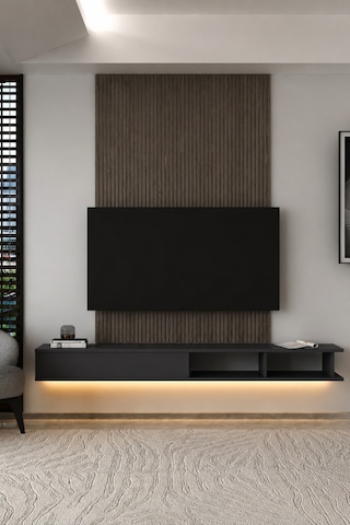 180dhdxtdala Mono Led Işıklı Duvara Monte Tv Sehpası Antrasit
