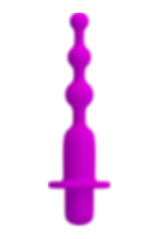 xShopum 12 Fonksiyonlu Usb Şarjlı Silikon Titreşimli Anal Boncuk Hermosa