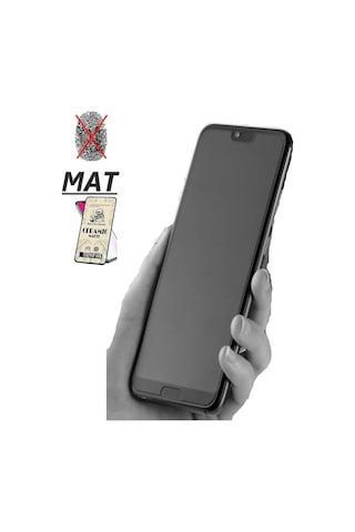 Huawei P20 Lite Mat Ekran Seramik Tam Kaplayan Kırılmaz Cam Nano Ekran Koruyucu