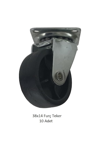 Oynak, Tabla Bağlantılı, Burçlu, Polipropilen Sanayi Tekerleği Çap: 38x14 10 Adet