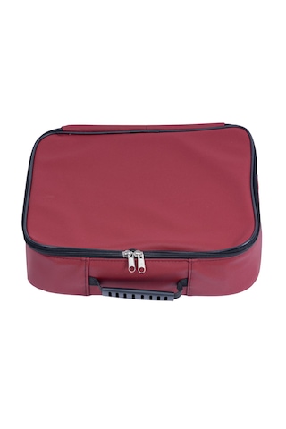 Kuaför Berber Deri Malzeme Çantası Bordo