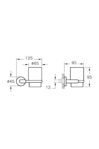 VitrA Minimax Diş Fırçalığı Krom A44780 Krom
