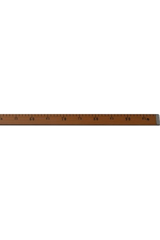 Ahşap Manifatura Cetveli Demirli 1 Metre (100cm)