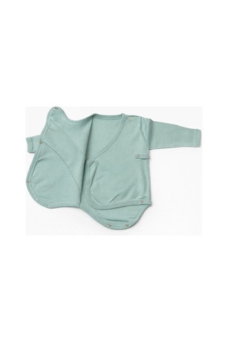 Kardeşler Baby 3'lü Kendinden Eldivenli Çıtçıtlı Body Sarı Mint