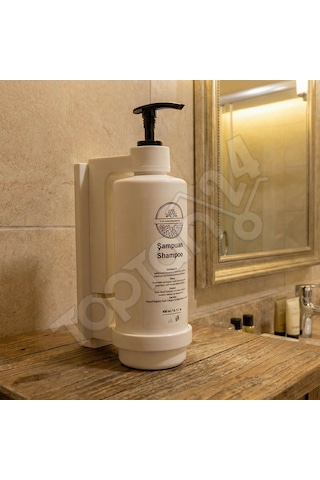 Şampuan Şişesi Duvar Tipi Tekli 400 Ml Beyaz - 5 Adet