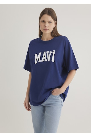 Mavi - Mavi Logo Baskılı Lacivert Tişört 1600843-70722 One Sıze Mavi