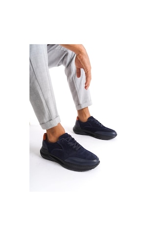 Mubiano Hakiki Deri Mbkry301-lcv Erkek Lacivert Sneaker & Spor Ayakkabı Lacivert