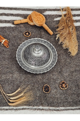 Modabakir Özel Işlemeli Bakır Dekorasyon Sahan