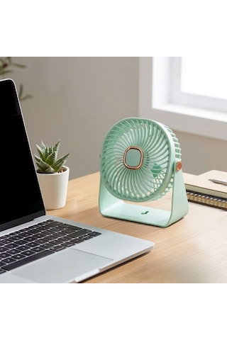 Büro Ev Ofis si İçin 3mod Masaüstü Duvara Asılır Standlı Kaydırmaz Pedli Mini Fan