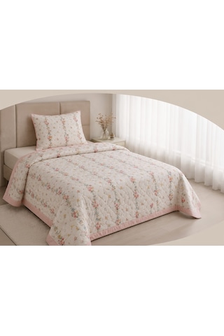 Kapreo Home Flower Collection Pamuk Çarşafsız Pike Seti Çiçek Çok Renkli