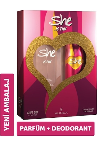 She Is Fun Kadın Parfüm EDT 50 ML + Deodorant 150 ML