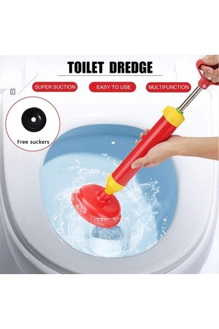 Fcs Bathroom Hava Tahliyesi Blaster Hava Gücü Tuvalet Pompası Ağır Hizmet Lavabo Pompası, Yüksek Basınçlı Hava