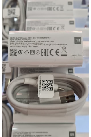 Xiaomi Redmi Uyumlu 33 W Turbo Hızlı Şarj Adaptör ve Kablosu