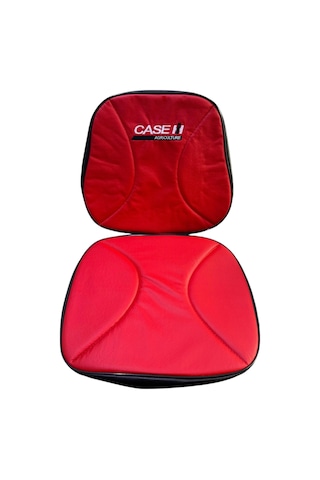 Case Ih Traktör Koltuk Kılıfı Kırmızı Süngerli Kabinli Tüm Modellere Uyumlu Kılıf