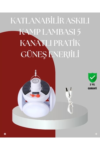 360 Derece Katlanabilir Solar Led Aydınlatma Çadır Lambası Diğer