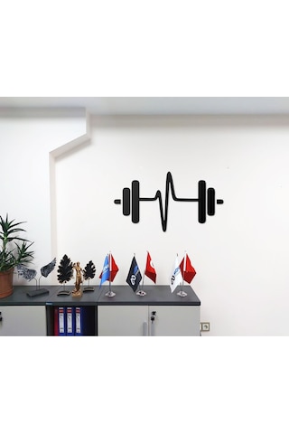 Dekoratif Metal Duvar Tablosu Fitness Gym Ve Spor Salonlarına Özel Tasarım