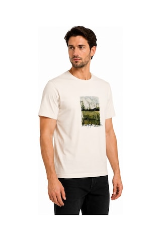 Mavi M0613517-70057 Mavi Baskılı T-shirt Erkek Tişort Beyaz