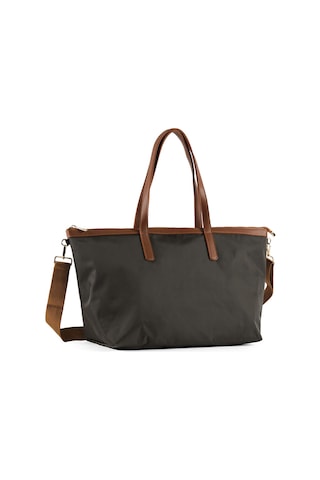 Faik Sönmez Suni Deri Detaylı Tote Bag Çanta Büyük W26cnt008 Uw26cnt00854 Haki