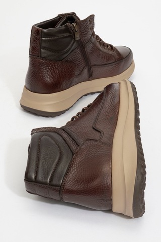 James Franco Hakiki Deri Süper Hafif İki Katmanlı Faylon Taban Ortopedik Ayağınıza Nefes Aldıran Astarlı Tam Numara Erkek Bot 1528 Kahve