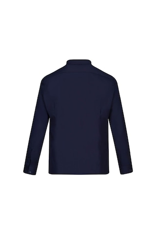 Hatemoğlu Lacivert Slim Fit Slim Yaka Pamuklu Uzun Kollu Gömlek Lacivert