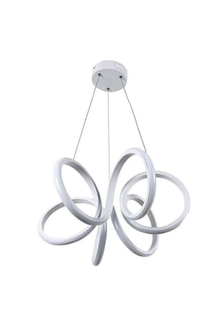 Modern Kıvrımlı Sarkıt Led Avize Beyaz Işık Oturma Odası,mutfak Beyaz