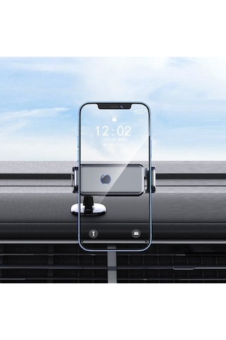 Sones Araç Hava Çıkışı Akıllı Navigasyon Elektrikli Cep Telefonu Tutucu, Renk: 660 Gri