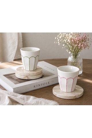 Color Line Double Espresso Fincanı Yeşil