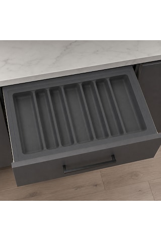 Starax 84x49 Antrasit Plastik Kepçelik 7 Gözlü Modül 90cm S-2690-ap Çok Renkli