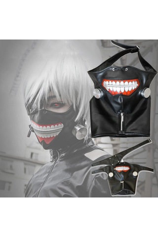 Tokyo Ghoul Kaneki Ken İçin 1 Adet Anime Cosplay Maskesi Ayarlanabilir
