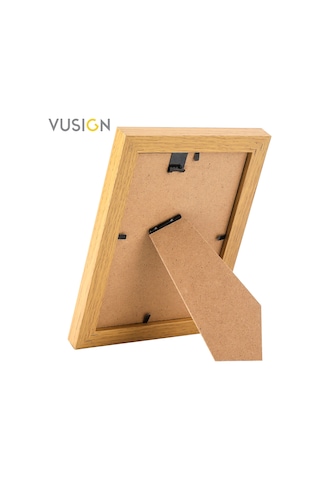 Vusıgn Vs654 Mdf Fotoğraf Çerçevesi 10x15 Cm Ahşap Kabartmalı Çerçeve Masaüstü Ve Duvar Askılı