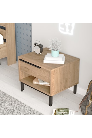 Robin Home Lidya Komodin Çekmeceli Metal Ayaklı Sepet