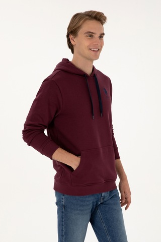 U.s. Polo Assn. Erkek Plum Sweatshirt 50307703-vr177 New Plum
